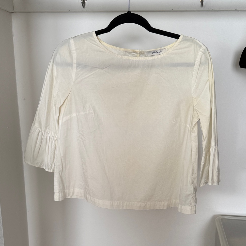 Madewell Blouse with Flared Sleeves